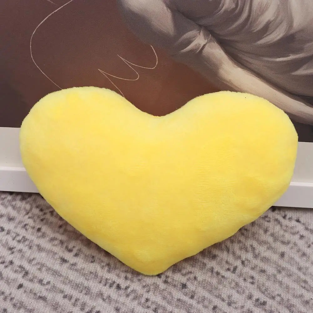 PP cotton Soft Pillow Comfortable Heart Plush Pillow Red Color Pink Color Stuffed Pillow Heart Shape Home Decorative