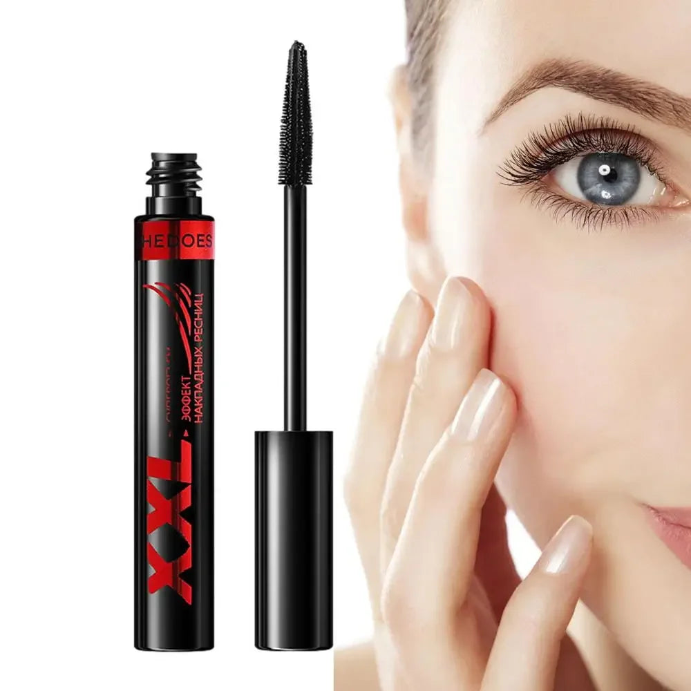 3D Mascara Waterproof Extra Volume Long -lasting Hyper-Curl Lengthening Eyelash Non-smudging Eyelashes Black Mascara Makeup.