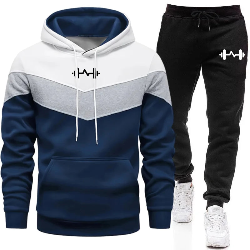 2025 Men's Set Hot Sales Tracksuit Sportswear Man Jogging Fashion Sports Suits Daily Hoodie Comfortable Sweatshirt Tricolor Mens