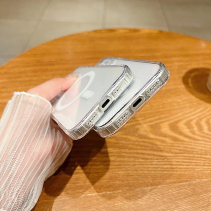 Ultra thin 17 Pro Max Magnetic Case Transparent Magsafe Case For iPhone 17 Air 16 15 14 13 11 12 Pro Max Camera Protect Cover.