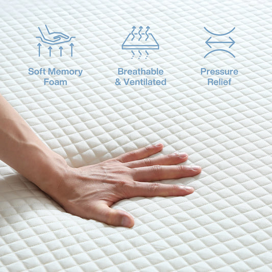 Tribesigns-Matratze, Kalschaummatratze, 160 x 200 cm, mittelfeste 7-Zonen-H3-Matratze mit atmungsaktivem, waschbarem Bezug, 20 cm hoch,