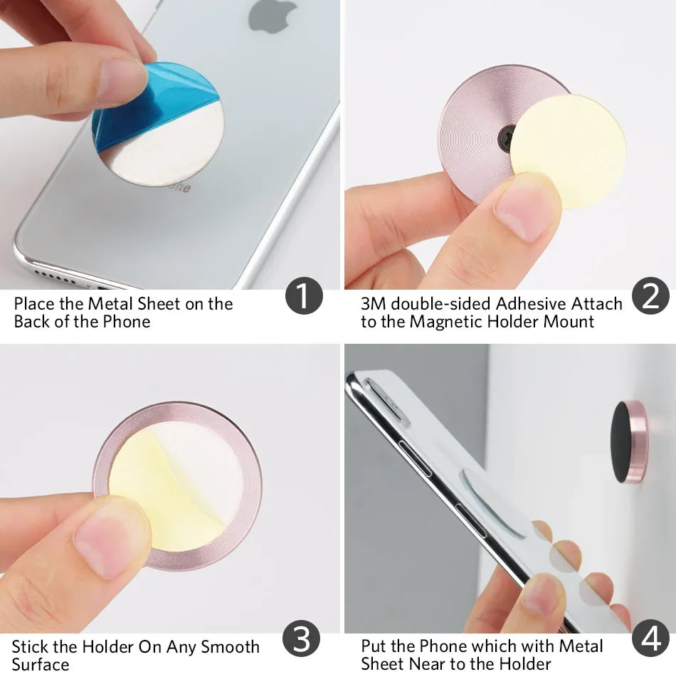 Magnetic Car Phone Holder Universal Car Phone Stand for iPhone Xiaomi Huawei Samsung Dashboard Wall Mounted Car Magnet Sticker.