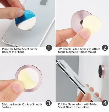 Magnetic Car Phone Holder Universal Car Phone Stand for iPhone Xiaomi Huawei Samsung Dashboard Wall Mounted Car Magnet Sticker.