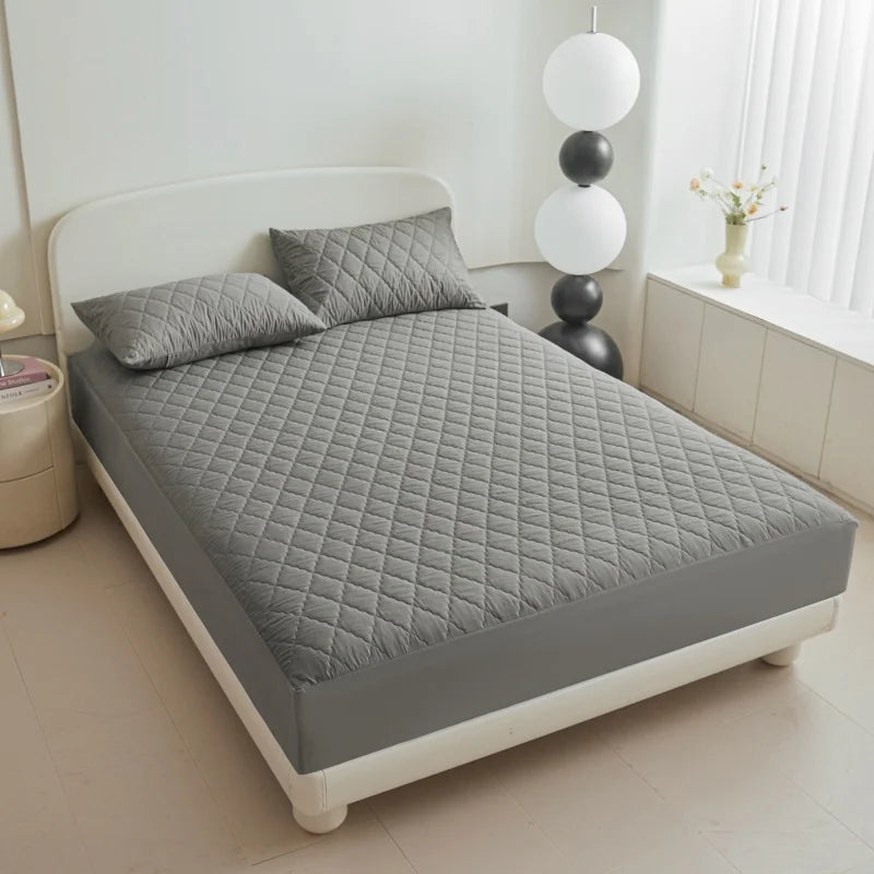 Thick Waterproof Mattress Cover Mattress Protector Queen King Fitted Sheet Mattress Topper Pad For Hotel (No Pillow Case).