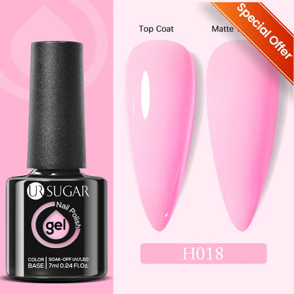 UR SUGAR 7/7.5ml Summer Blue Silver Gel Nail Polish Semi Permanent High Quality Soak Off UV LED Varnishes Nails Art Manicure