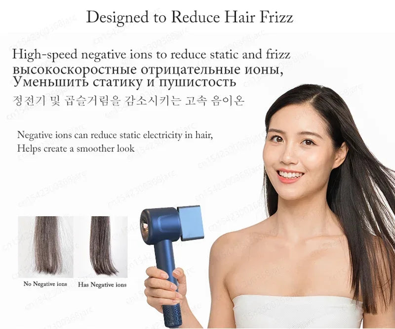 220V 1600W Super Hair Dryer Leafless Hair dryer Personal Hair Care Styling Negative Ion Tool Constant Anion Electric Hair Dryers