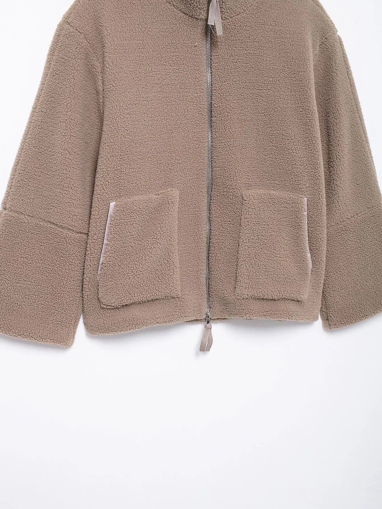 Winter Fleece frauen Mantel Zipper Stehkragen Lose Verdickt Mantel frauen Herbst Warme Neue Casual Trendy frauen Mantel