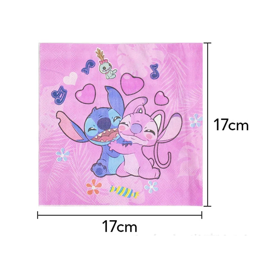 Niedliche Cartoon-Lilo und Stitch-Luftballons, alles Gute zum Geburtstag, Party, Babyparty, Dekorationen, Kindergeschenke, Einweggeschirr