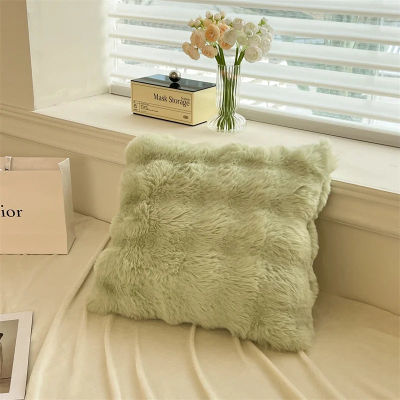 Luxury Faux Rabbit Fur Velvet Fleece Plush Soft Warm Bedding Set Super Comfortable Duvet Cover Set Blanket Bed Sheet Pillowcases