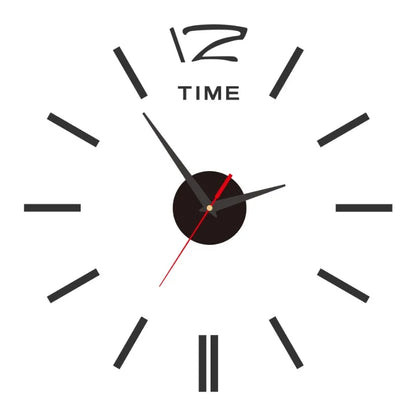 2023 Modernes Design, große Wanduhr, 3D-DIY-Quarzuhren, modische Uhren, Acryl-Spiegelaufkleber, Wohnzimmer, Heimdekoration, Horloge