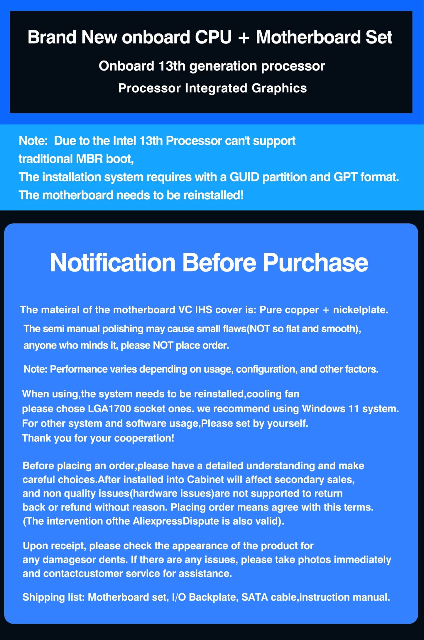 DIY Gaming Computer Motherboard with Onboard CPU 13th Core Interpose Kit Q1J1 ES 0000 8C12T DDR4 RAM LGA115X Desktop PC.