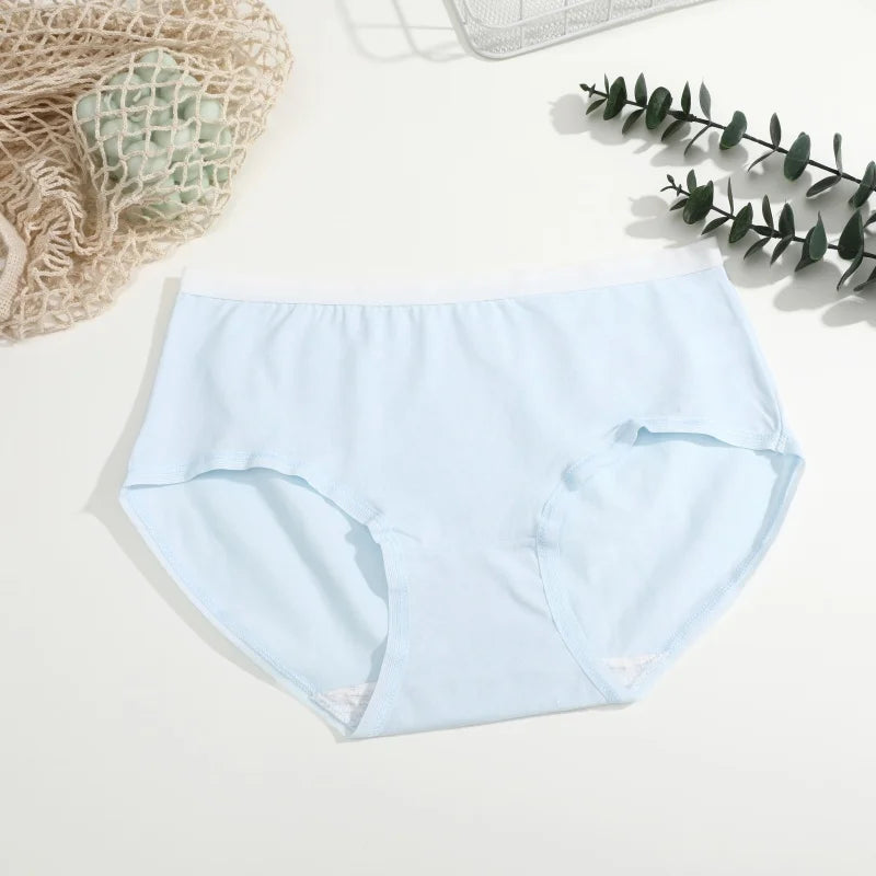 3Pcs/Set Women's Seamless Cotton Briefs Women Panties Solid Color Breathable Underwear Female Low Waist Soft Lingerie S-XXL
