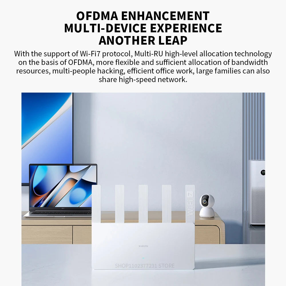 NEW Xiaomi Router BE5000 Wi-Fi 7 2.4/5GHz Dual-Frequency Mesh 2.5G High-Speed Network Port IPTV OFDMA Signal Amplifier Mi Home.