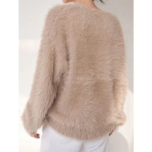 2025 Fashion Women Spring Autumn Knitted Sleeveless O-Neck Loose Pullover Sweater Tops Pull Ladies Winter Turtleneck Sweater.