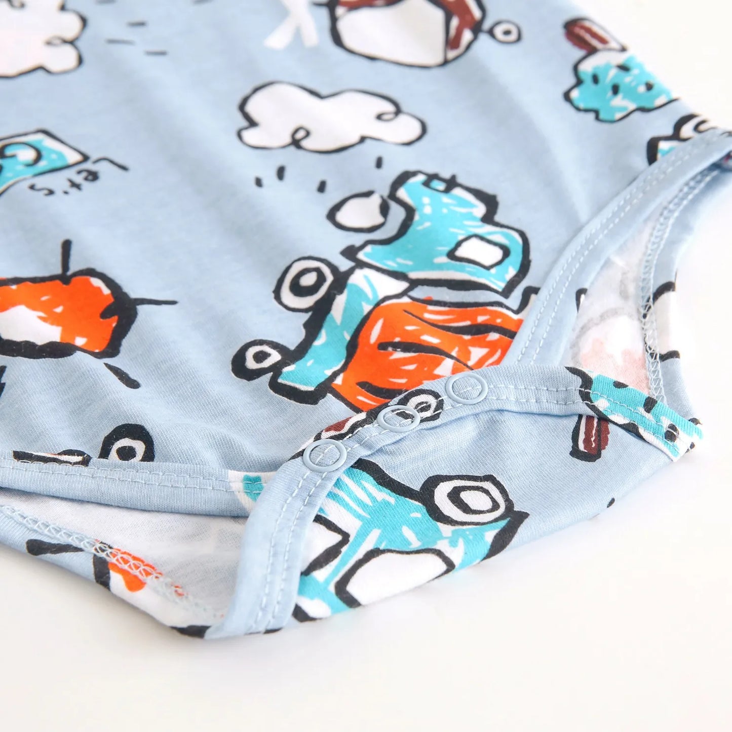 Sanlutoz Kurzarm Baby Jungen Mädchen Sommer Bodys Baumwolle Kleinkinder Kleidung Onesies Niedlichen Cartoon Druck