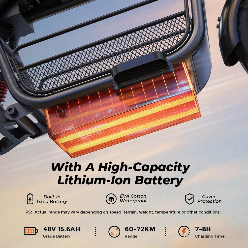 Iscooter DX5 Adult Electric Scooter 1500W 48V 15.6Ah Battery E Scooter 15 Inch Vacuum Inflatable Tires City Electric Scooter.