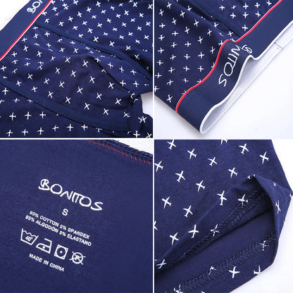 4 stücke Boxer Shorts Schlüpfer der Männer Homme Unterhose Boxershorts Unterwäsche für Mann Baumwolle Männliche Paar Sexy Set Calecon Lot weiche Box