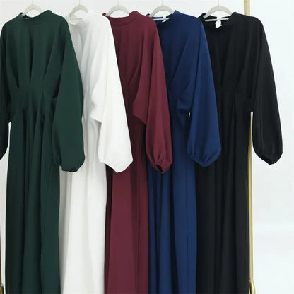 Ramadan Linen Abaya Dubai Turkey Islam Muslim Modest Dress Kaftan Prayer Clothes For Women Kebaya Robe Arabe Femme Musulmane.