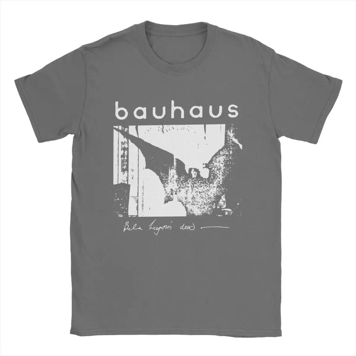 Bauhaus Bat Wings Bela Lugosis Dead T Shirt Men Cotton Amazing T-Shirt Crew Neck Tee Shirt Short Sleeve Tops Adult.