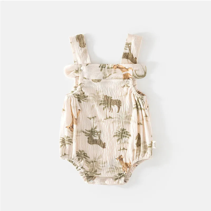 Sommer Baby Hosenträger Body Kleinkind Mädchen Süße Blumen Overall Infant Dünne Cartoon Tier Ein Stück.