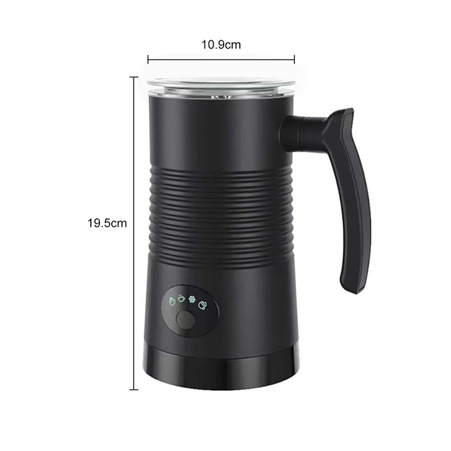 Automatic 4-in-1 Hot Cold Electric Milk Frother 350ML 400W Foam Maker Latte Cappuccino Coffee Warmer Home Barista Kitchen.