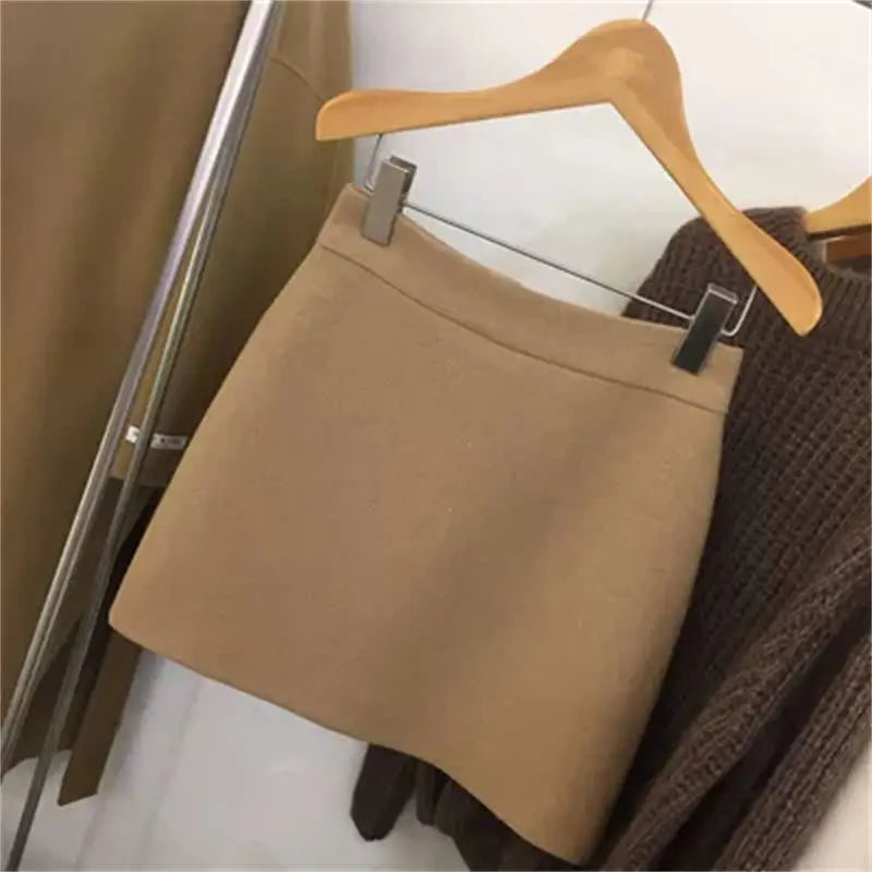 Skirts Women Simple 5XL Korean Fashion High Waist Ladies All-match Elegant Streetwear Button Y2k Skirt A-line Harajuku Chic Ins.