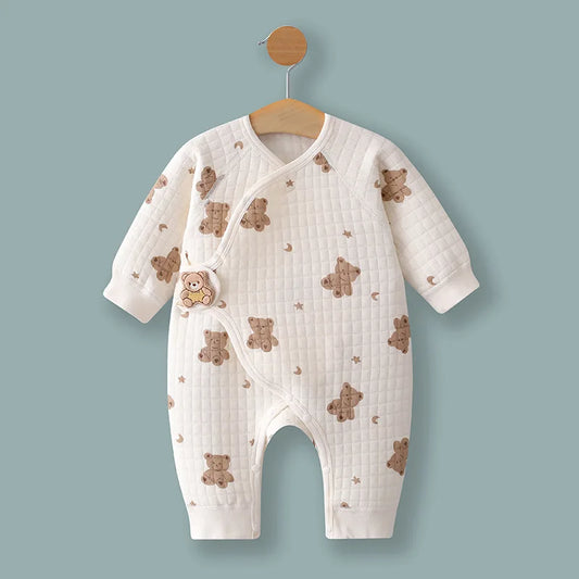 Frühling und Herbst 0-6 Monate Baby Strampler Winter Neugeborene Mädchen Jungen 100 % Baumwolle Kleidung von Langarm Säuglingskleidung Pyjamas.