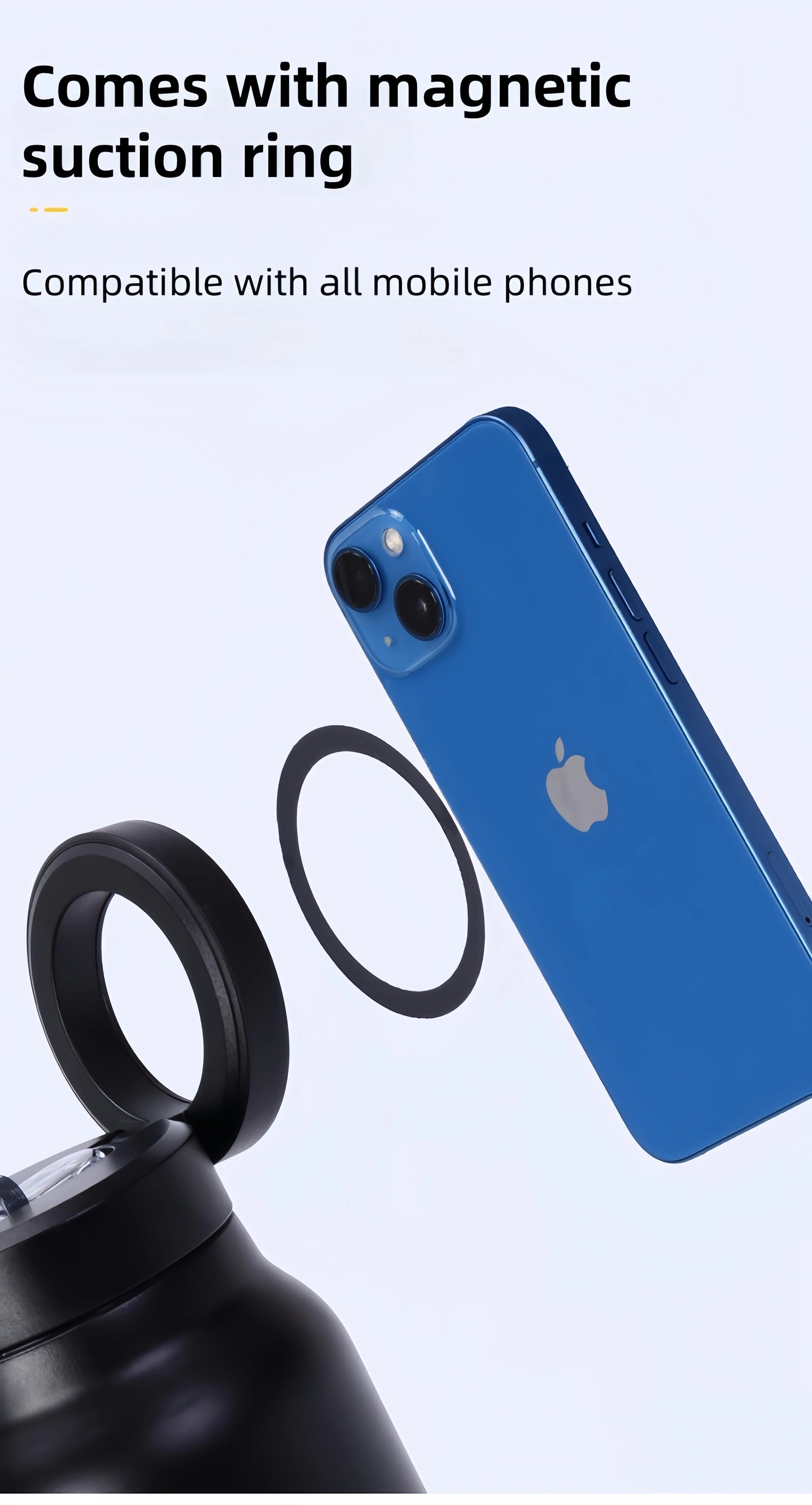 24 Oz Insulated Stainless Steel Sports Water Bottle With Straw Outdoor Insulated Water Mug With Magnetic Phone Holder Thermos.