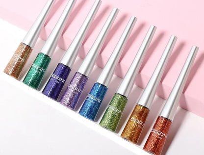 Glitter Liquid Eyeliner Pen Pearlescent Sequins Diamond Bright Shining Eyeliner Waterproof Lasting Eyeshadow Women Cosmetics 1pc.