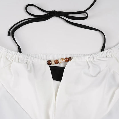 2025 Autumn Winter Women Korean Fake Two Pieces Slash Neck Top 2000s Long Sleeve T-Shirt Kpop Tees Y2k Design Coquette Gyaru New.