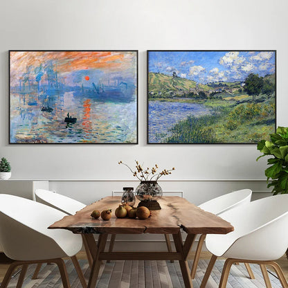 Claude Monet Classic Art Collection Paintings Canvas Poster and Prints Wall Art Pictures for Hall Living Room Home Decor Mural.
