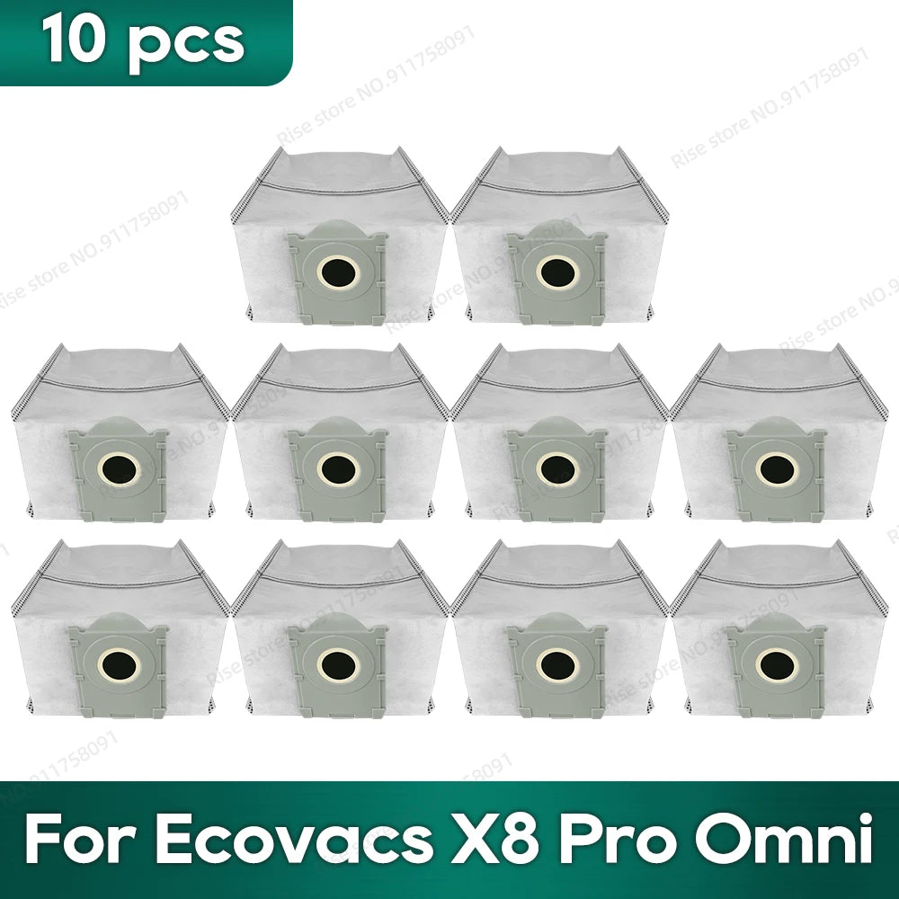 Compatible for Ecovacs X8 Pro Omni Accessories Main Side Brush Hepa Filter Rag Dust Bag Replacement Parts