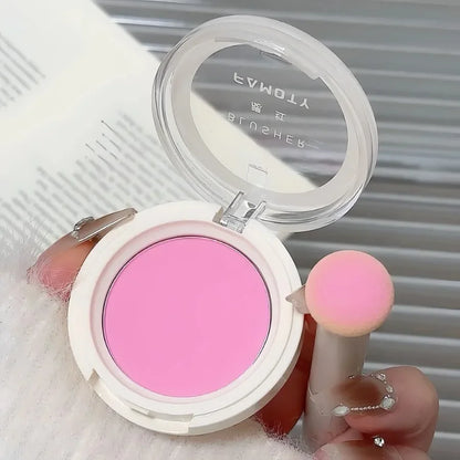 2024 Monochrome Face Blush Palette Longlasting Waterproof Pressed Powder Matte Blush for Contouring Cheeks Travel Cosmetics.