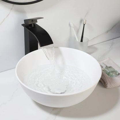 KEMAIDI Waschbecken-Set für Badezimmer, blaues Waschbecken, Deckmontage, Waschtisch-Waschbecken mit einem Griff, Aufsatzwaschbecken-Wasserhahn-Kombination