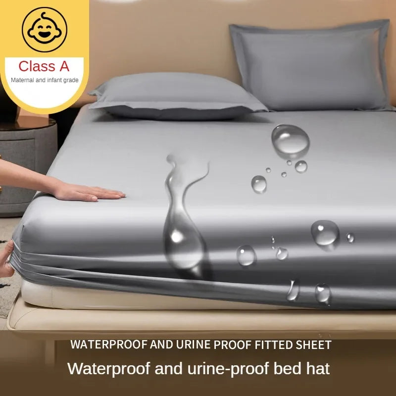Waterproof bedsheet, bedspread, single piece urine proof and breathable mattress, dustproof cover, mat without pillowcase.
