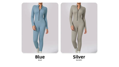 Women's Sporty Dry Fast Jumpsuit Yoga Suit Tight Dance Fitness One-Piece Clothing Set Comfortable Breathable Gymwear.