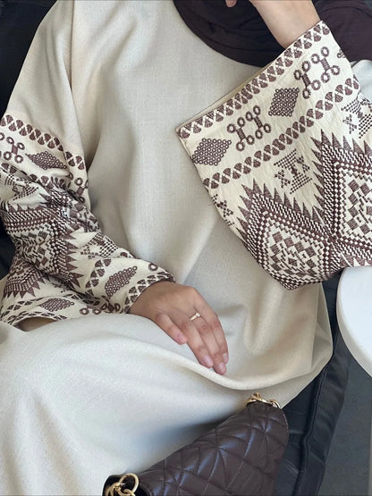 Eid Muslim Abaya for Women Party Embroidery Dresses Kaftan Arab Long Robe Islam Ramadan Dubai Abayas Vestidos Morocco Jalabiya.