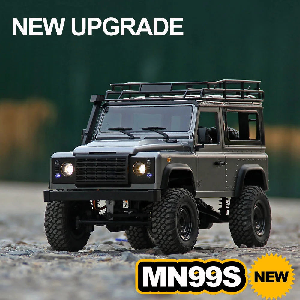 1/12 MN99s Rc Car MN Model 2.4G RTR Remote Control 4WD Off-road Climbing Crawler Defender Pickup Truck Toys for Children.