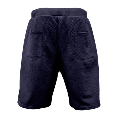 2024 Summer New Men's High Street Casual Loose Jacquard Sportswear V-Neck Short Sleeve Shorts Men's Fashion Suit.