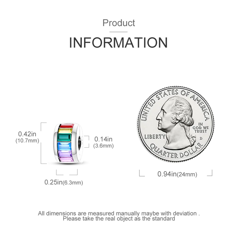 Silver Clasp 925 Sterling Silver CZ pave Clip Charms Daisy Beads Stopper Safety Chain fit Original Bangle Bracelet Jewelry Clip