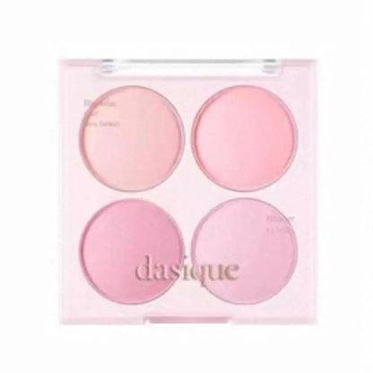 Korean Dasique 4 Colors Blush Powder Velvet Peach Pink Blush Palette Sweet Natural Cheek Contour Tint   Korean Makeup Cosmetics.