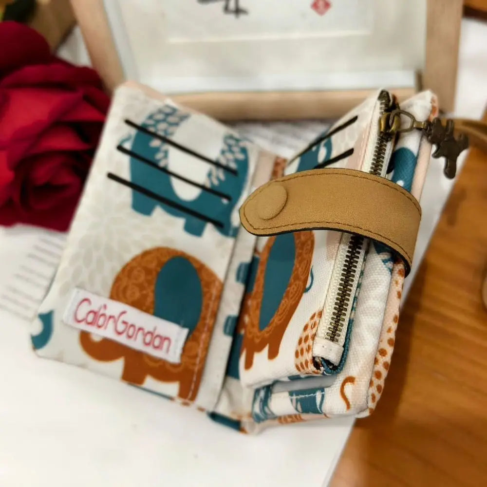 Women Cute Zipper Hasp Short Wallet PU Leather-Capacity Coin Purse Money Bag Frosted Printing ID Card Holder Girl Cute Clutch.