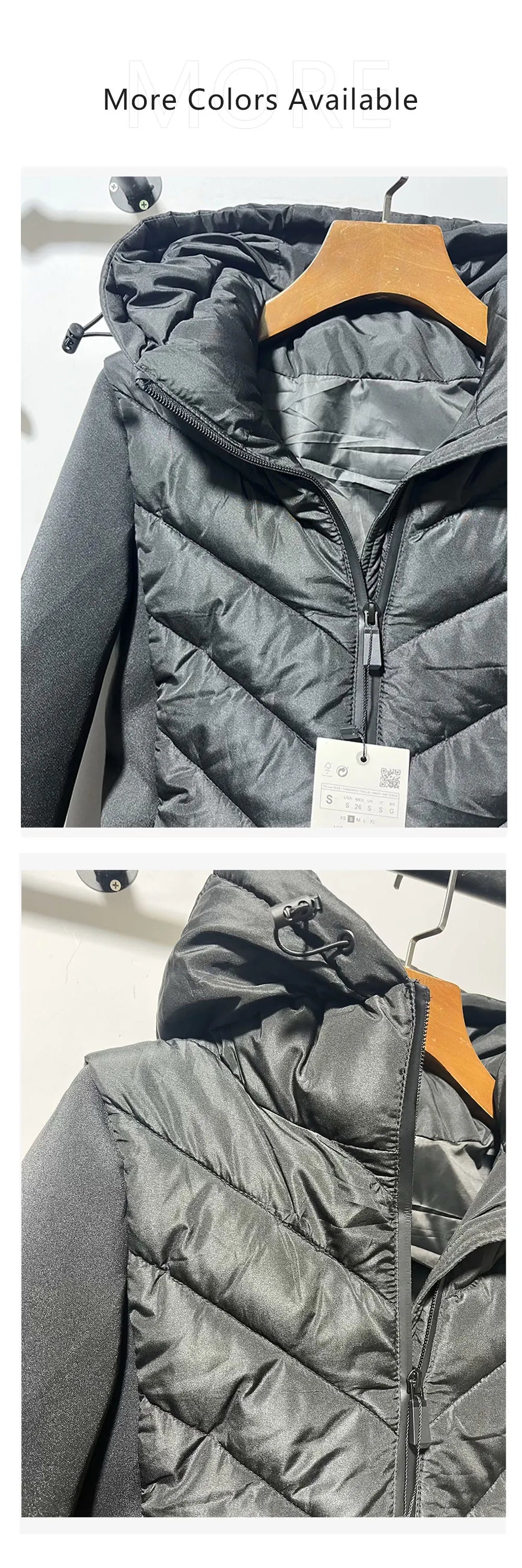 Unizera 2023 Herbst/Winter neues Produkt Damenmode vielseitig lässig lang ärmelig Stehkragen gespleißt Baumwoll mantel.