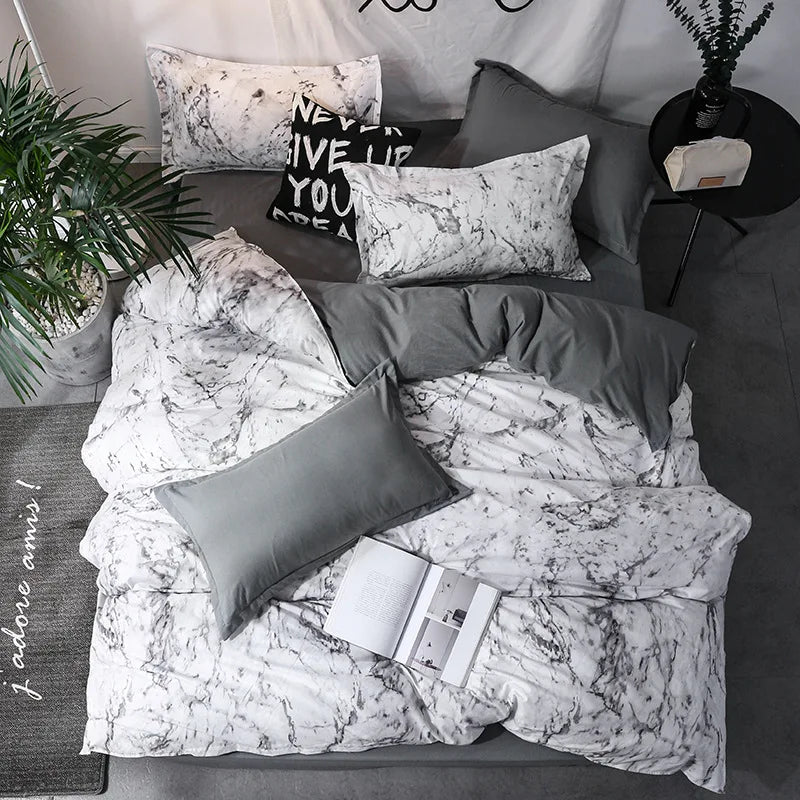 3pcs Duvet Cover Set with Pillow Case Double Comforter Bedding Set Quilt Cover Queen/King Couple or Single Bed.