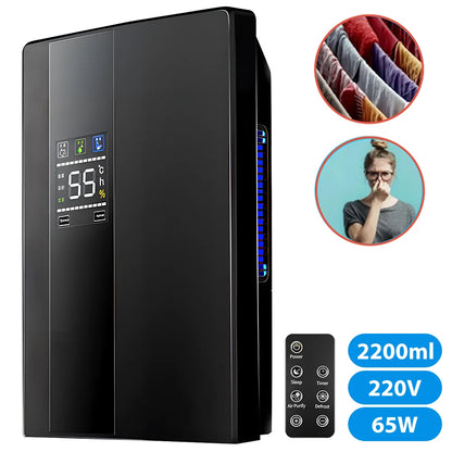 Luftentfeuchter 2200 ml Intelligente Fernbedienung Feuchtigkeit Absorber Haushalt Stumm 220 V EU Stecker Luftreiniger Feuchtigkeit Absorption Maschine