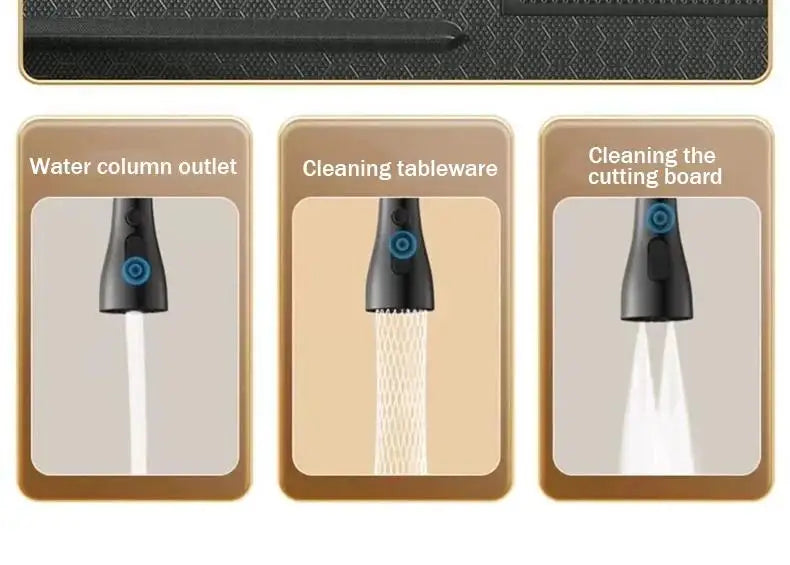 High-end stainless steel Kitchen Sink Matte Square Kitchen Accessories Large Single Sink Wash Basin With Faucet