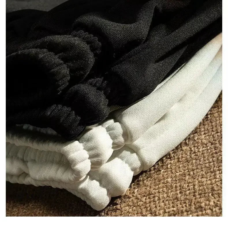 Sommer Casual männer Shorts Ins Trendy Marke Amerikanischen Stil Gespleißt Mittlere Taille Gerade Bein Lose Fit Breite Bein Minute Jogginghose.