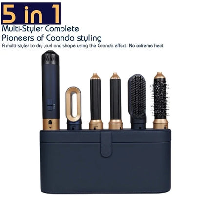 New Hair Dryer Multi Hair Styler 5 in1 Curling Iron Hair Straightener With Hair Brush Hairdryer For Hair Dryer Hair Multi Styler.