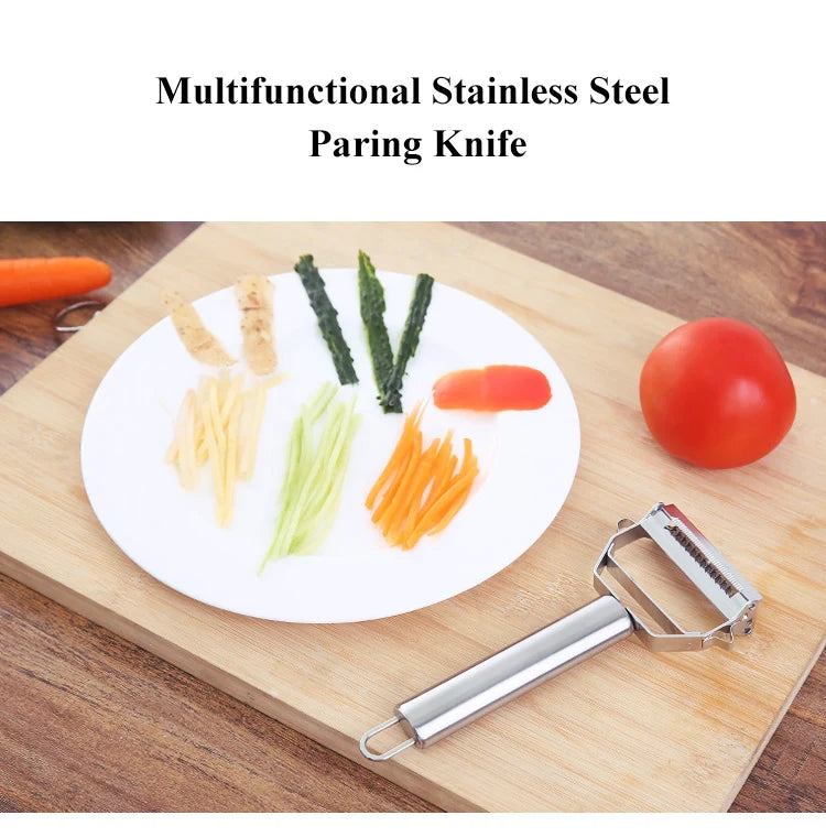 Multifunctional Stainless Steel  Kitchen Peeler Fruit Vegetable Potato Carrot Cucumber Grater Julienne Durable Vegetable Slicer.