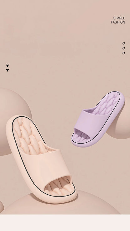 Super Light Soft Slippers Simple Fashion Slides EVA Elastic Shoes Colorful Sneakers In Door Bathroom Flip Flops.